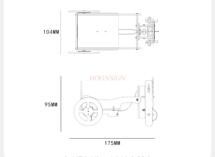 Science and technology innovation small invention pull cart robot creative physics small creation elementary school students