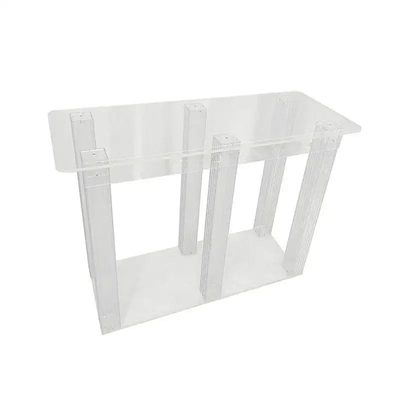 

Modern furniture transparent dining table acrylic plexiglass church communion table