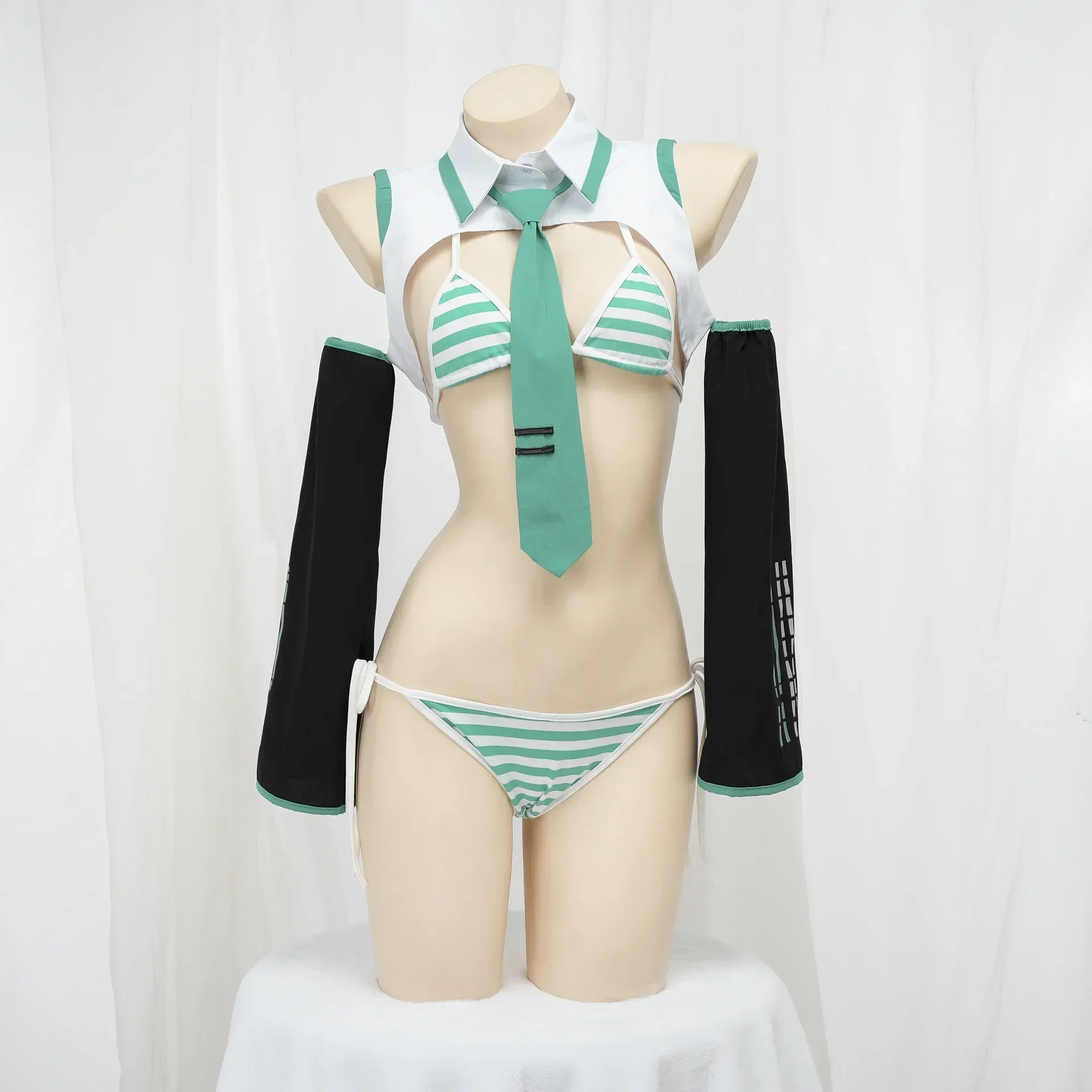 Miku Cosplay Miku Formula Suits Cosplay Costume Girl Snow Christmas Roleplay Uniforms Bikini Set Cosplay