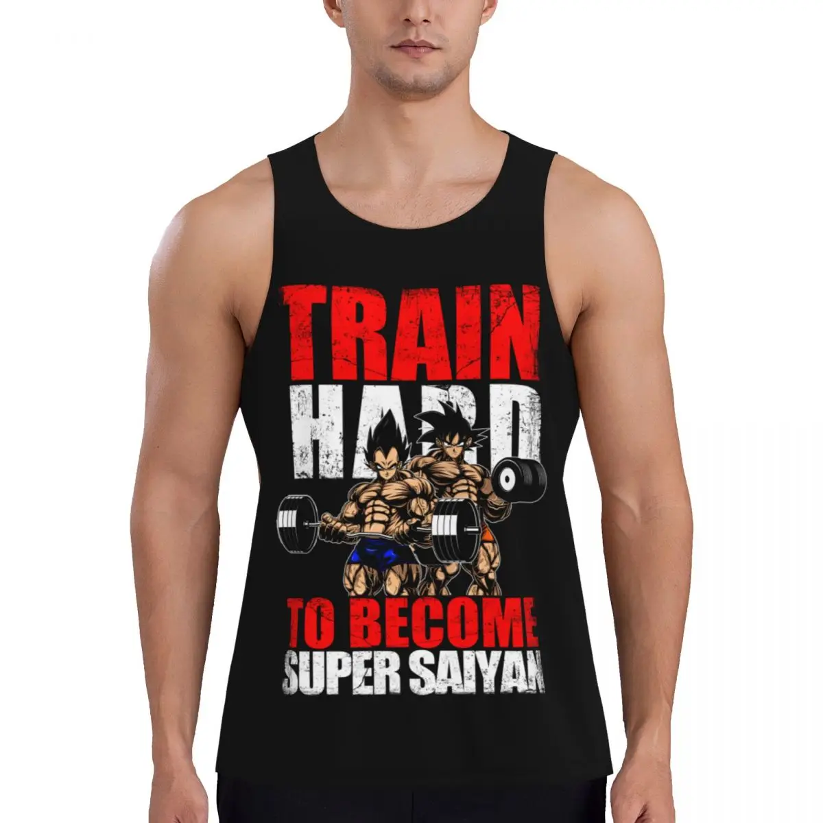 Dragon Ball Z Compression Muscle Tank Top Gym Muscle Sleeveless Shirt Printed Sports Wear Male Bodybuilding Fitness Sports Vests