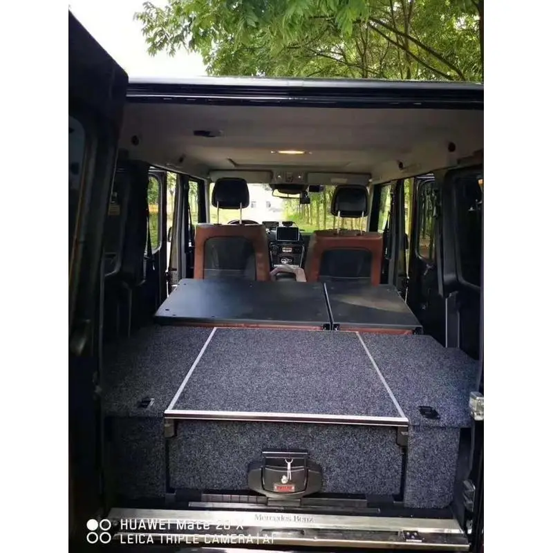 4x4 Rear Storage Drawer Box MB G-Class G500 G63 G550 G55 G350 Trunk Storage Organizer Car Interior Mod Parts