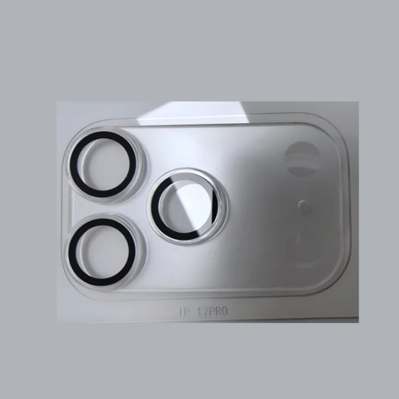 ماتي كاميرا الكمبيوتر حامي عدسة الزجاج آيفون 17 برو ماكس 17 الهواء ثلاثية الأبعاد غطاء كامل عودة عدسة الحال بالنسبة آيفون 17pro للصدمات