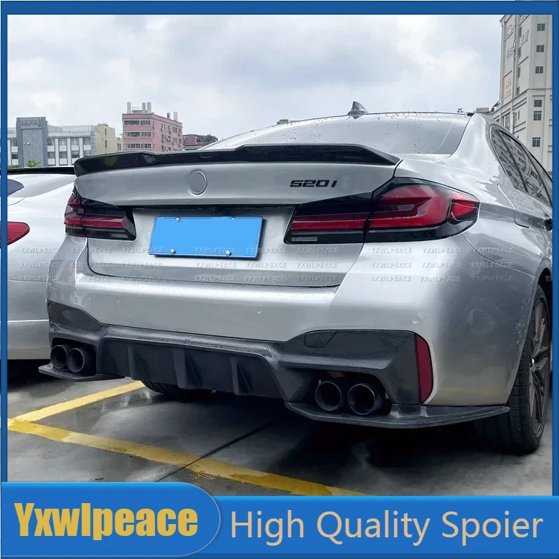 For BMW 5 Series G30 F90 M5 2018-2022 Spoiler ABS Material PRO Style Rear Trunk Lip Spoiler Wing Body Kit Accessories