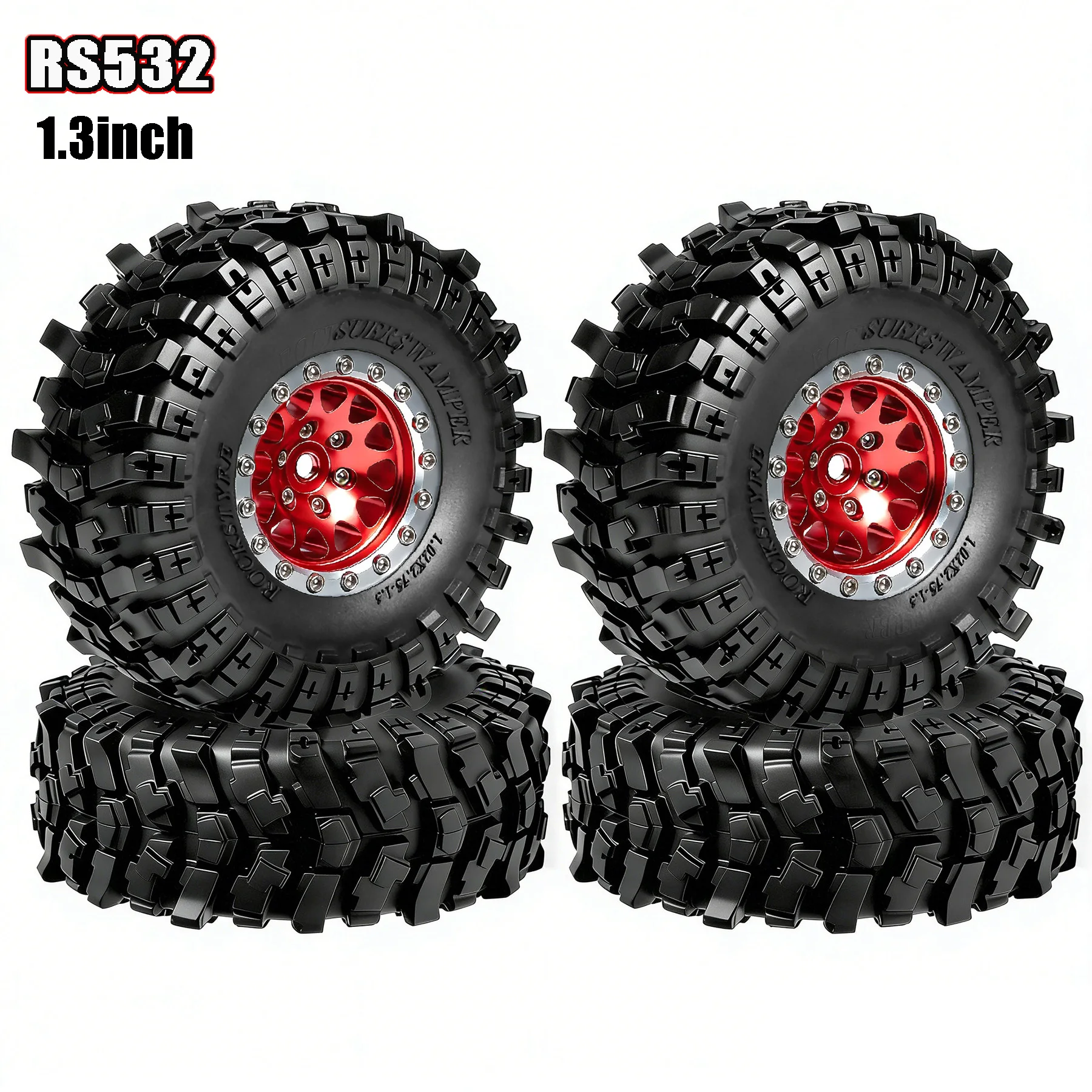 レッドスパイダー-13インチ-マッドテレーン-ラバーホイールタイヤ-13インチリム-1-18-1-24-trx4m-scx24-ax24-fcx18-fcx24-rcクローラーカー用