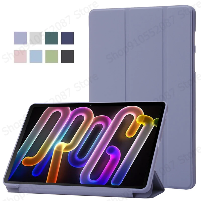 

Чехол для Lenovo Xiaoxin Pad Pro GT 11,1 дюйма, тройной складной чехол из искусственной кожи, мягкая задняя подставка для планшета, чехол для Xiaoxin Pad Pro GT tb710fu