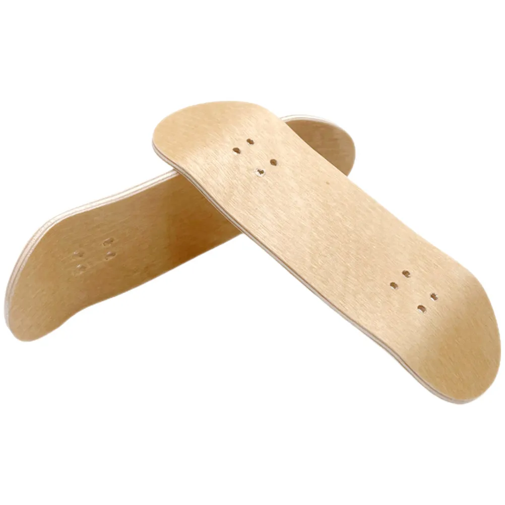 

2Pcs Mini Wood Finger Skateboard Deck Replacement Boards Sturdy Lightweight Fingerboard DIY Skateboards Accessories