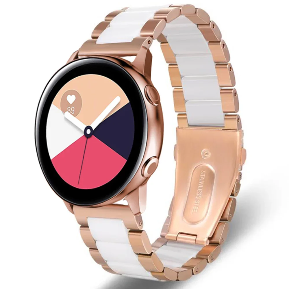 Correa de Metal y cerámica para Samsung Galaxy Watch 3, pulsera de 46mm para Huawei Watch 4/GT4, Amazfit GTR de 47mm, 22mm