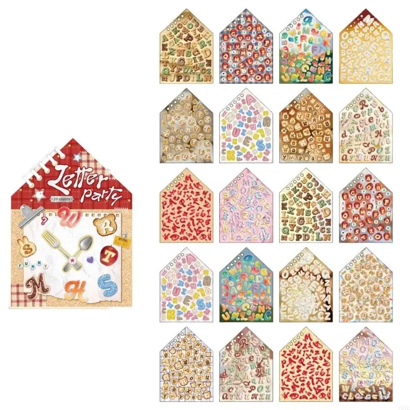  Paper Letter Stickers for Journaling, Words, Initials, and Labels