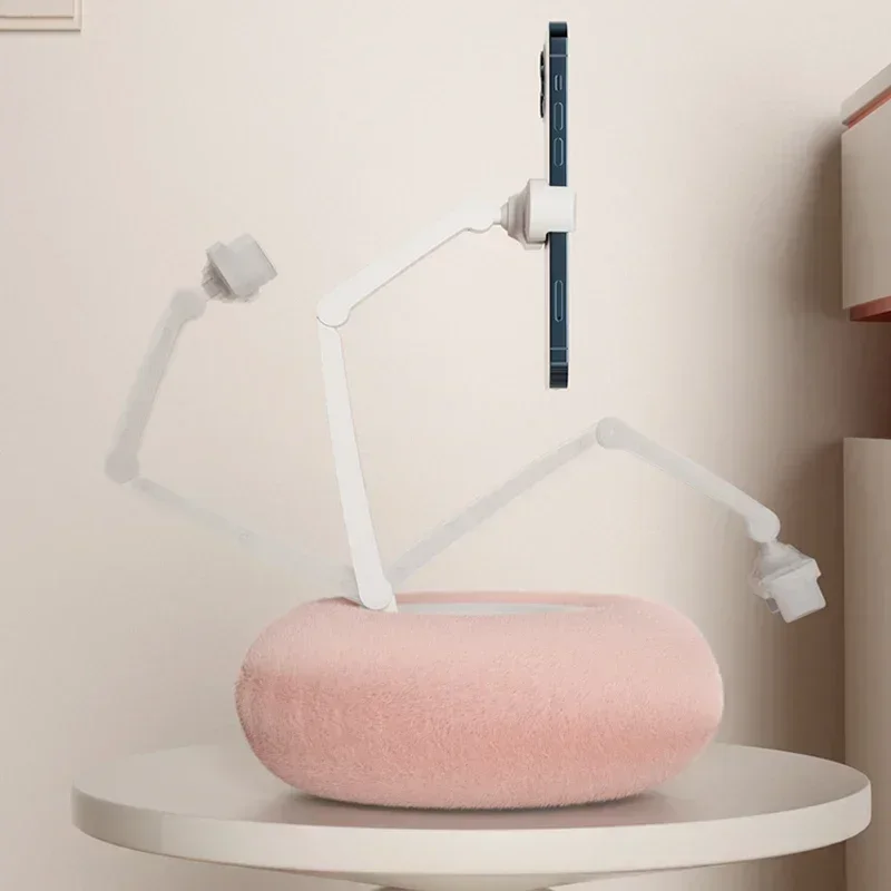 Креативная подушка, домашний держатель для телефона, складной на 360° °   Поворотная подставка для планшета для iPhone Samusng Xiaomi, настольное крепление для смартфона