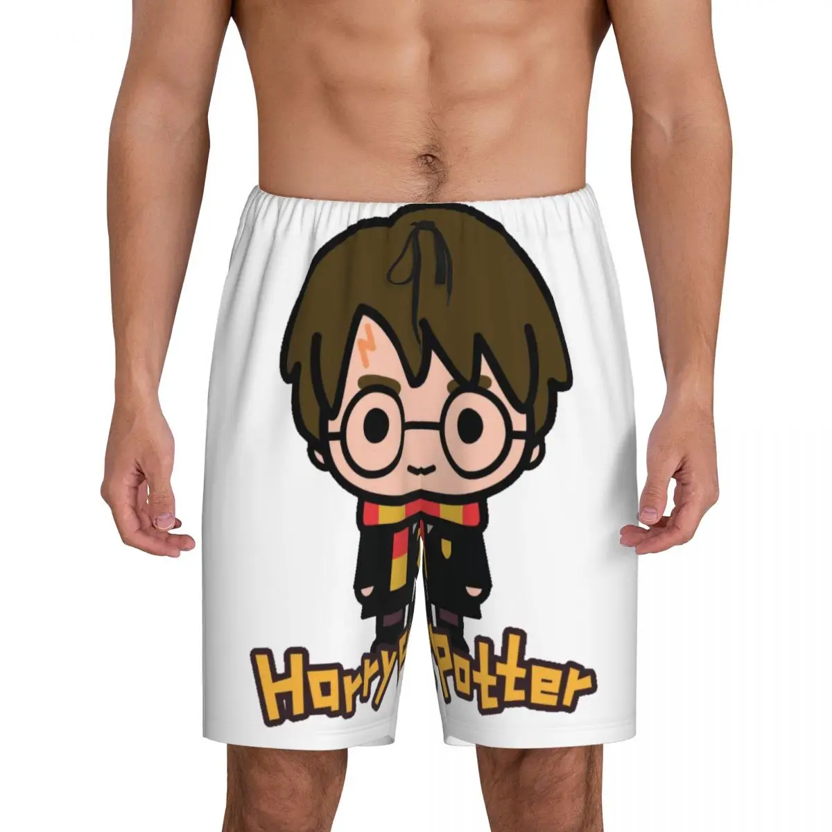 

Harrys Magic Adventure Movies Potters Pajama Shorts Sleepwear for Men Elastic Waistband Sleep Lounge Short Pjs with Pockets