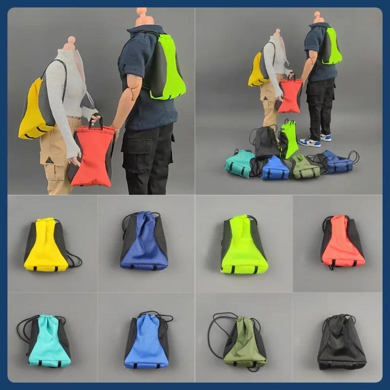 

Многофункциональный рюкзак солдата на шнурке в масштабе 1/6, портативный восьмицветный сценический аксессуар, модель для 12-дюймовых фигурок, отображение тела