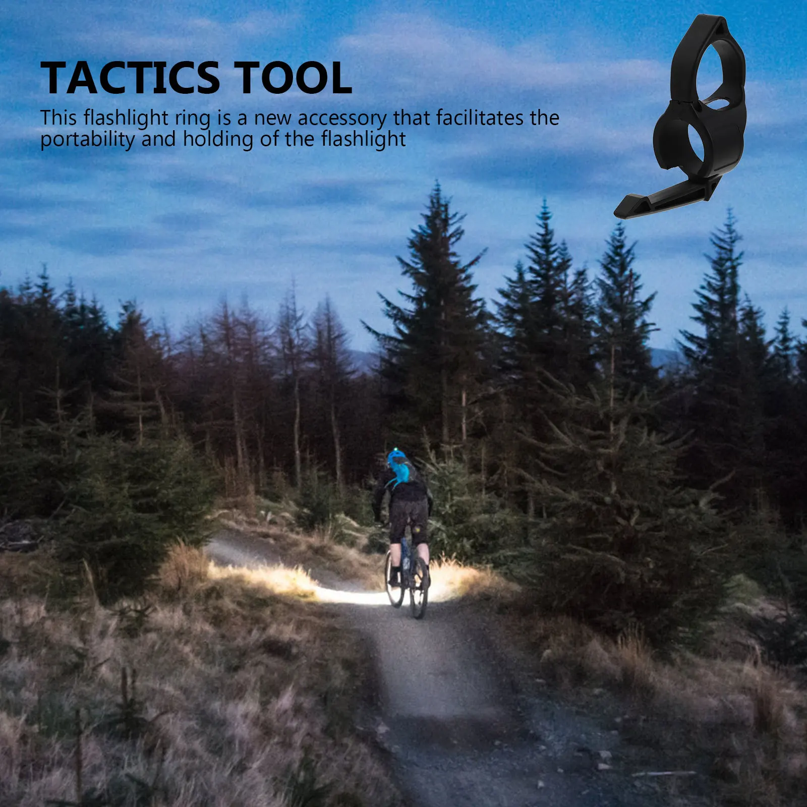 

Flashlight Ring Clip Portable Holder For Hunting Flashlight Loop Outdoor Tool Hunting Equipment Tool Accessory Loop