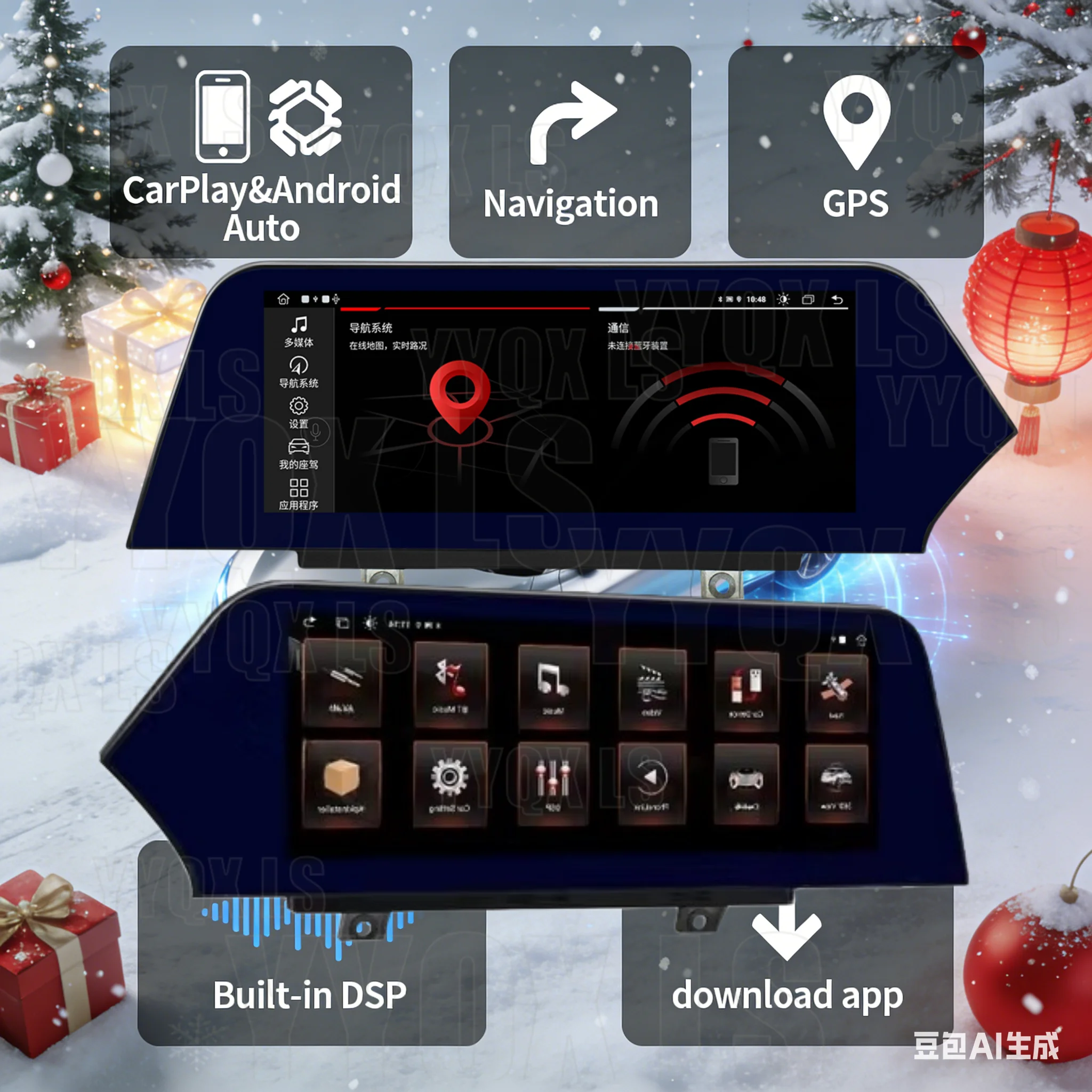 Radio Estéreo para Auto con Carplay y Android Auto, Navegación GPS, para BMW Serie 3 y 4, F30, F31, F32, F33, F36, GT, F34, 2013-2020, Volante a la Derecha