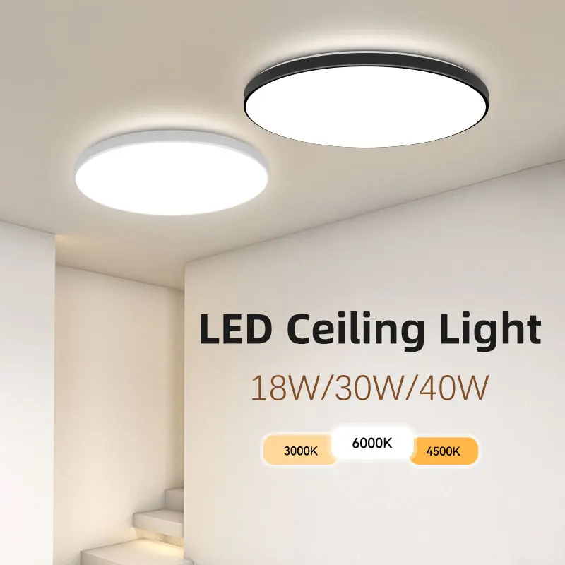 Led Ceiling Lamps led Panel Light Fixtures 220v Living room Bedroom lighting 18W 30W 40W Cold/Neutral/Warm White Ceiling lights