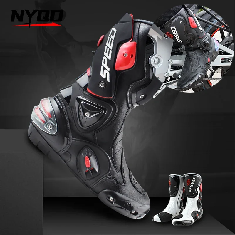 Motorcycle Racing Boots Motocross Off-Road Rally Pro Biker Shoes Rider Boots Men Women Protection Equipment Botas Para Moto