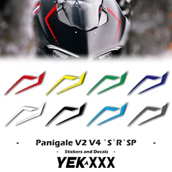 Ducati Ducati V2 V4 R S SP için Fairing kabuk ön Sticker çıkartması hatları yansıtıcı Metal renk yeni V4SP sürüm V4R V4S