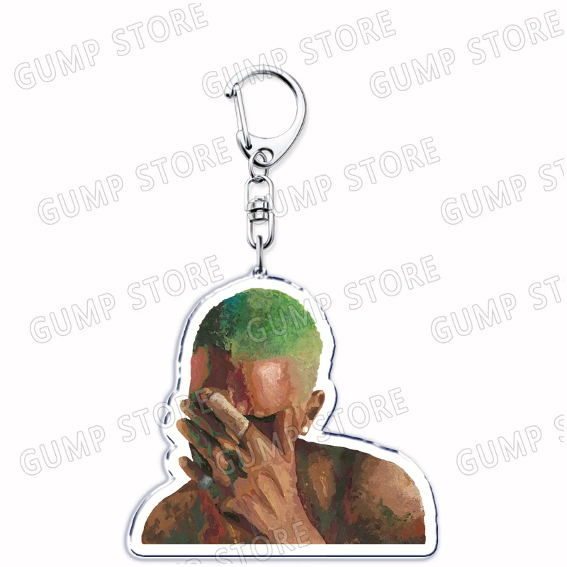 Popular Rapper Singer Frank Ocean Blonde Keychains for Accessories  Pink + White Be Yourself Ivy Keyring Fans Friends Gifts