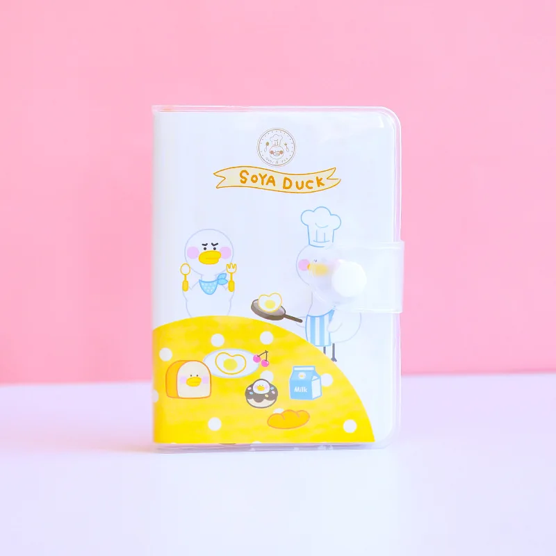 Cute Cartoon Hand Ledger Simple Ins Style Leather Notepad Portable Hand Ledger Student's Journal Stationery