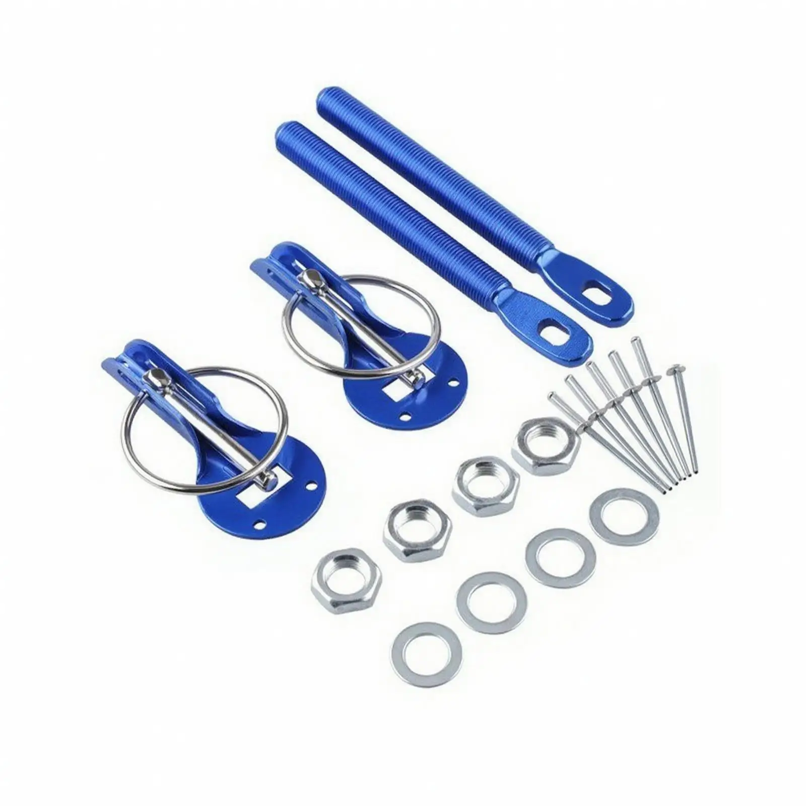 Heavy Duty Hood Lock Kit with Threaded Mounting Pin for Modified Car Truck Motorcycle Accessories