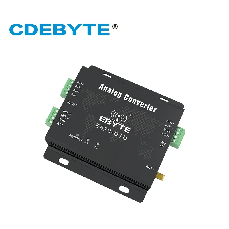 Imagem -02 - Modbus Aquisição Analógica Transceptor sem Fio de Canais E820-dtu 2i2433l 1w Interface Rs485 Módulo rf 433 Mhz 433mhz