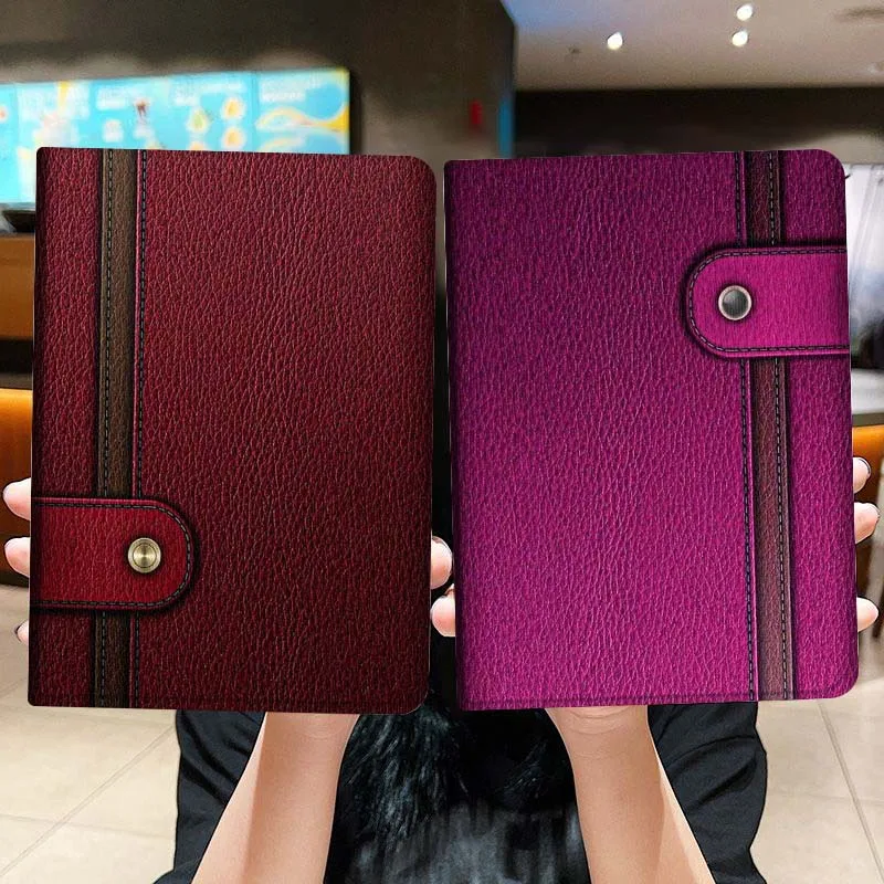 

Pink Wallet Buckle Design Gift For iPad Pro Air Mini 2 3 4 5 6 7 6th 7th 10th 11th 10.2 9.7 10.5 11 Foldable Tablet Case