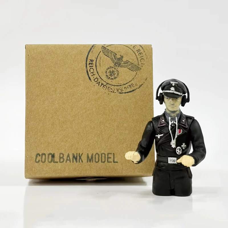 COOLBANK-RC Tanque Modelo Simulação Figura, Black Hat Soldado, Tripulação Blindada, Henglong Tanque Acessórios Kits, HLC-0002, 1:16