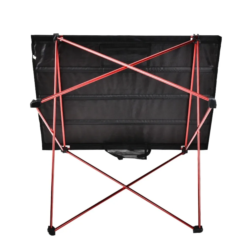 Mesa  exterior roja, mesa plegable para acampar en las cuatro estaciones, escritorio ultraligero Simple, mesas  pesca 7075 Al, m