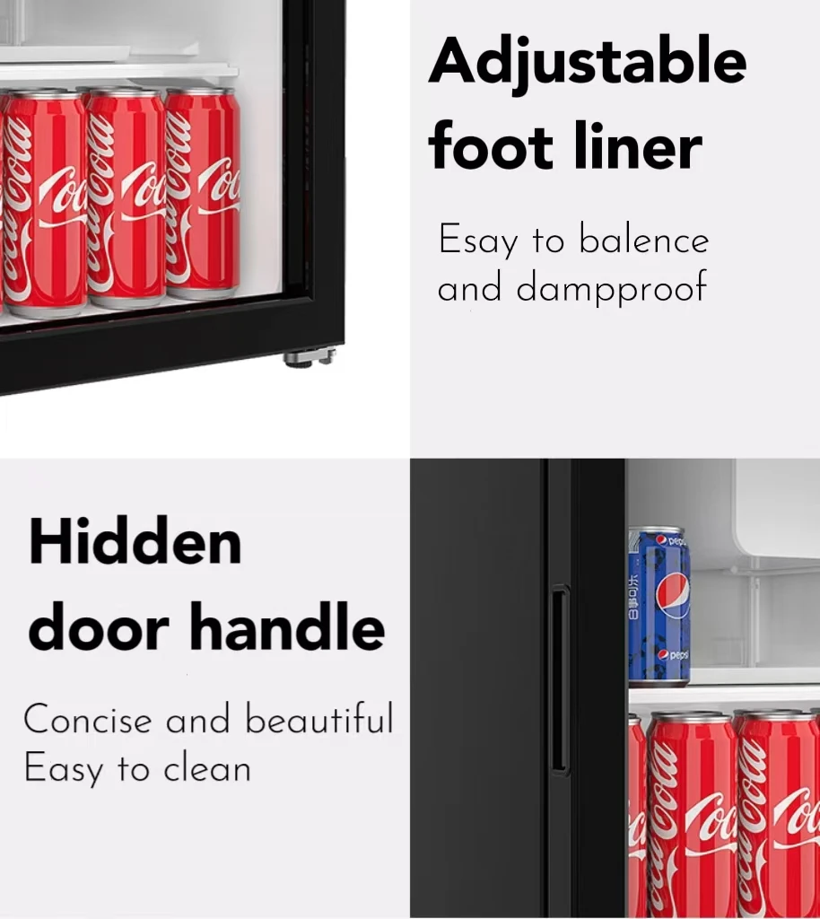 Mini Freezer Refrigerator 90L Ice-showcase Freezer Refrigerators Fridge for Home Hotel