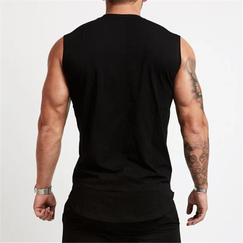 Gym Tank Top Men Summer Workout Sleeveless Shirt Bodybuilding Clothing Fitness Mens Sportswear Muscle Vests Men Tanktops