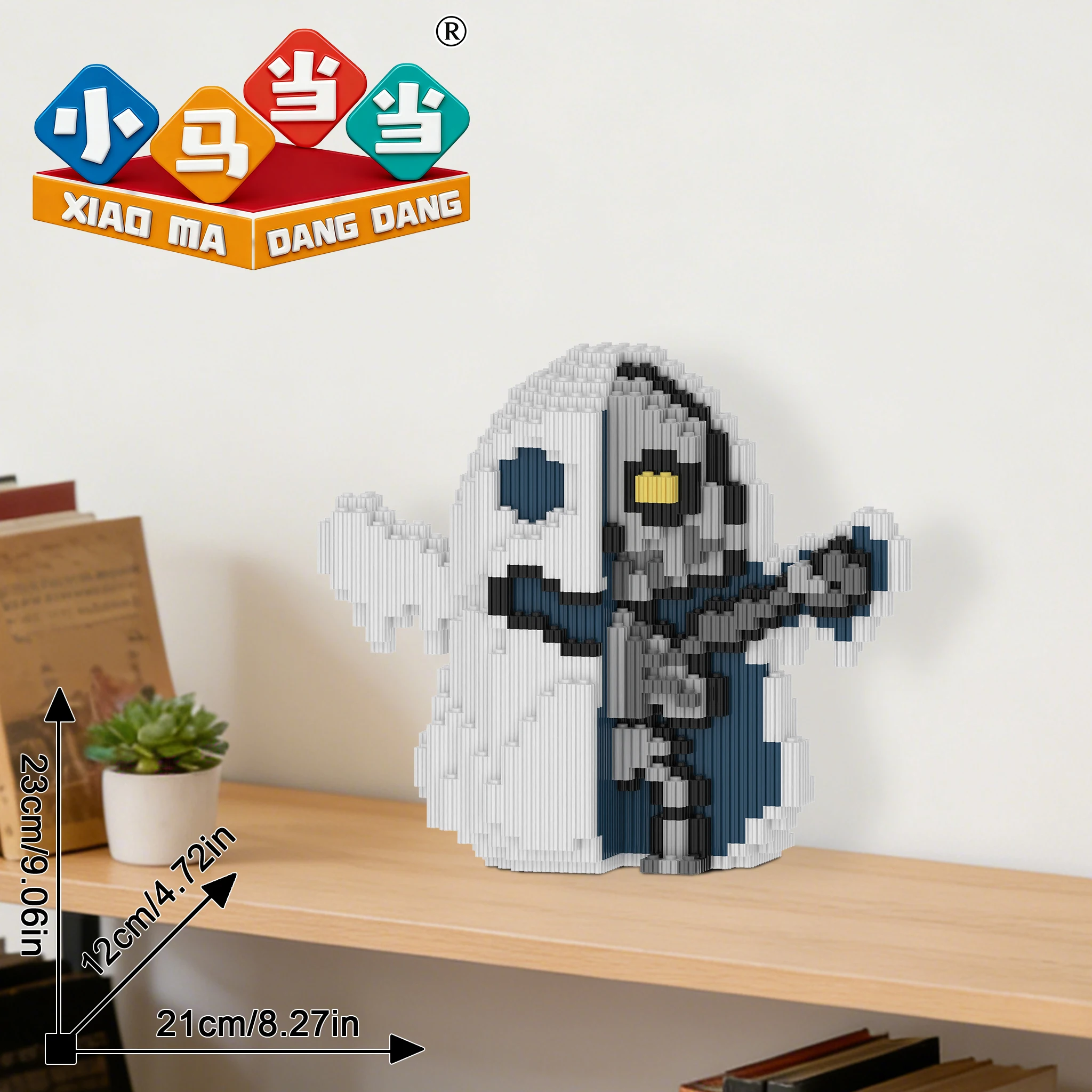 Cute Ghost Half Dissected Skeleton Building Blocks Fidget Toys DIY Building Blocks Set Birthday Gift Room Decoration Blocks Toy