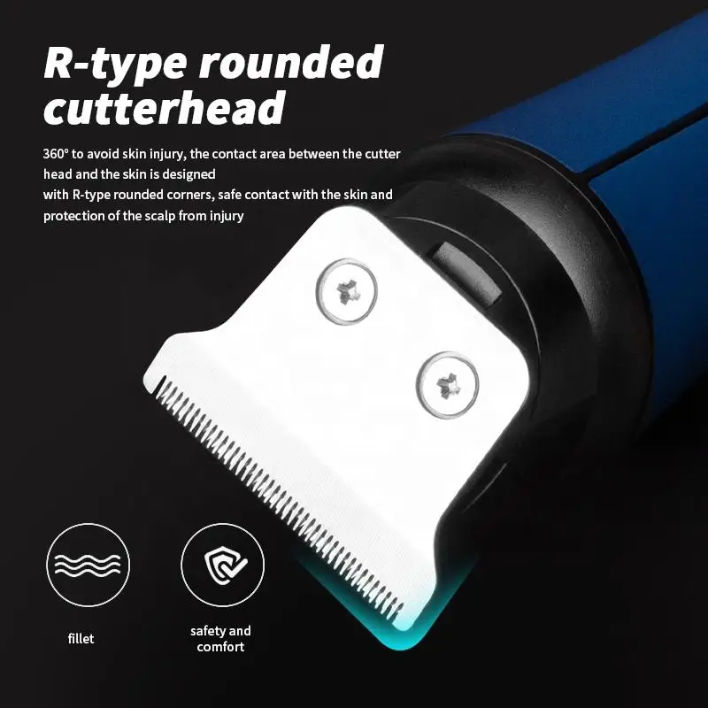 WAIKIL Professional Men's Electric Hair Clipper Portable Hair Trimmer USB Charging Digital Hair Clipper Electric Push Clipper