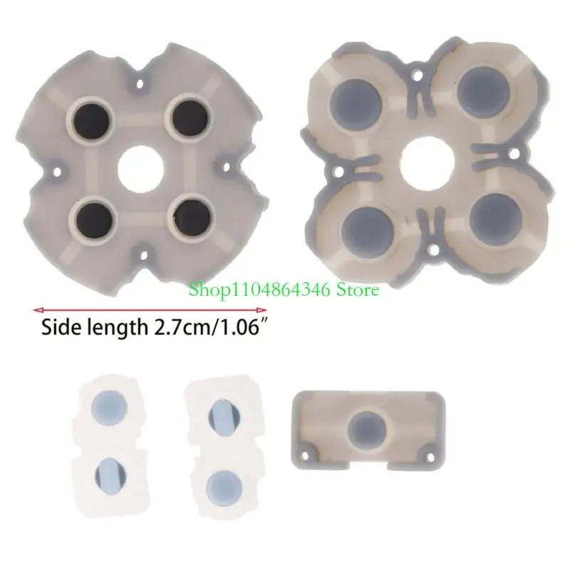 Rubber Game Handle Button for Game Controller Conductive Adhesive D-pad for Cross for Key L1R1 for Key