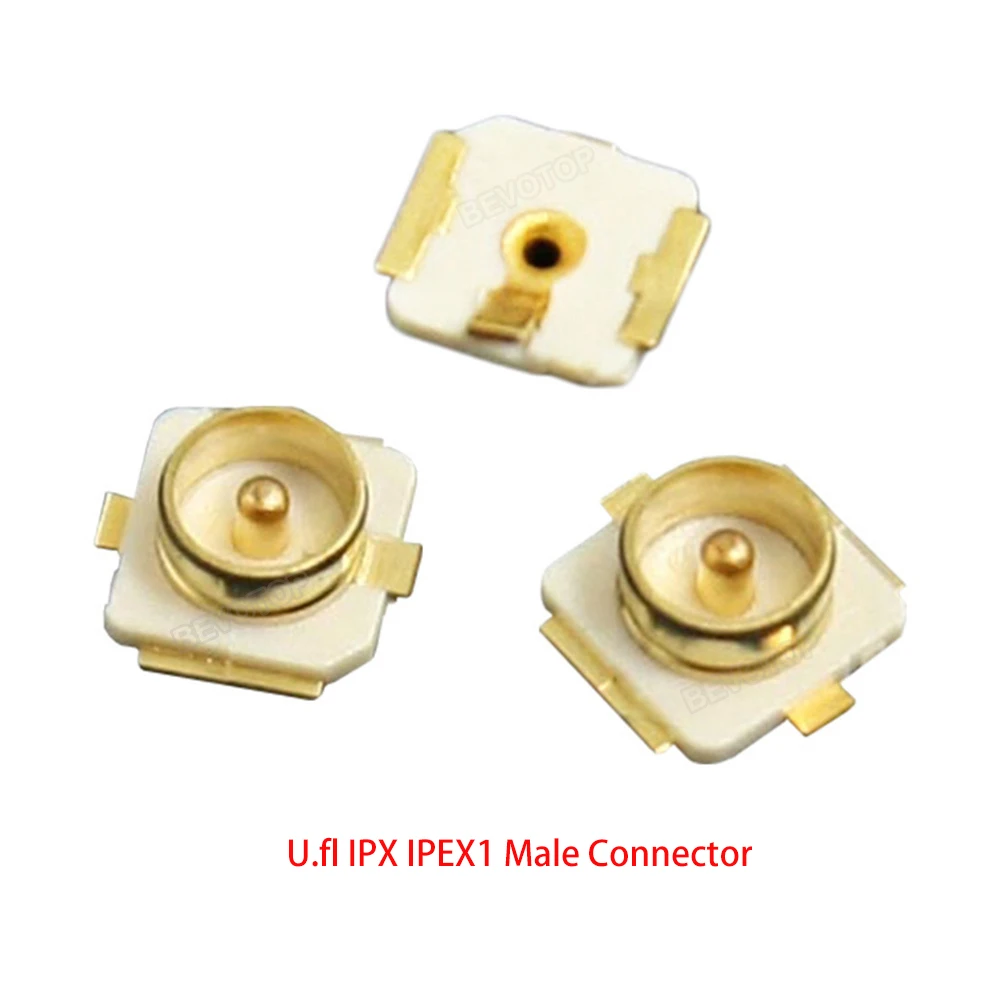 Conector de antena WiFi de plugue macho, U.FL, IPX, IPX1, IPX3, IPX4, IPEX, SMT, PCB, RF Coaxial, Board Terminal, 10pcs por lote