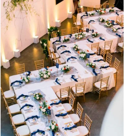 طاولة طعام على شكل ثعبان قابلة للطي على شكل حرف S للمدرسة الخارجية خشبية