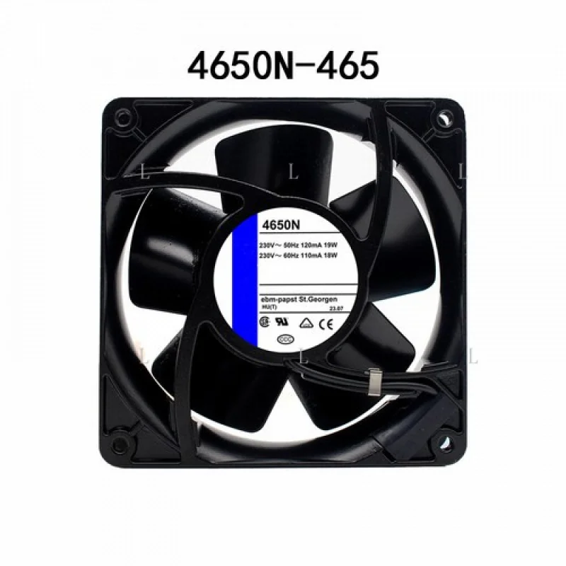 

L для Ebm-paps New 4650N-465 230 В 18/19 Вт 120*120*38 мм для шкафа/вентилятора для зарядки