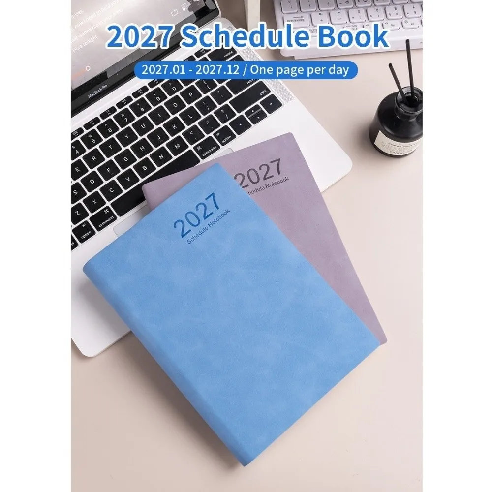 320 Pages 2027 Daily Planner Notebooks English/Spanish Portable 365 Days Self-Discipline Checklist Calendar Convenient
