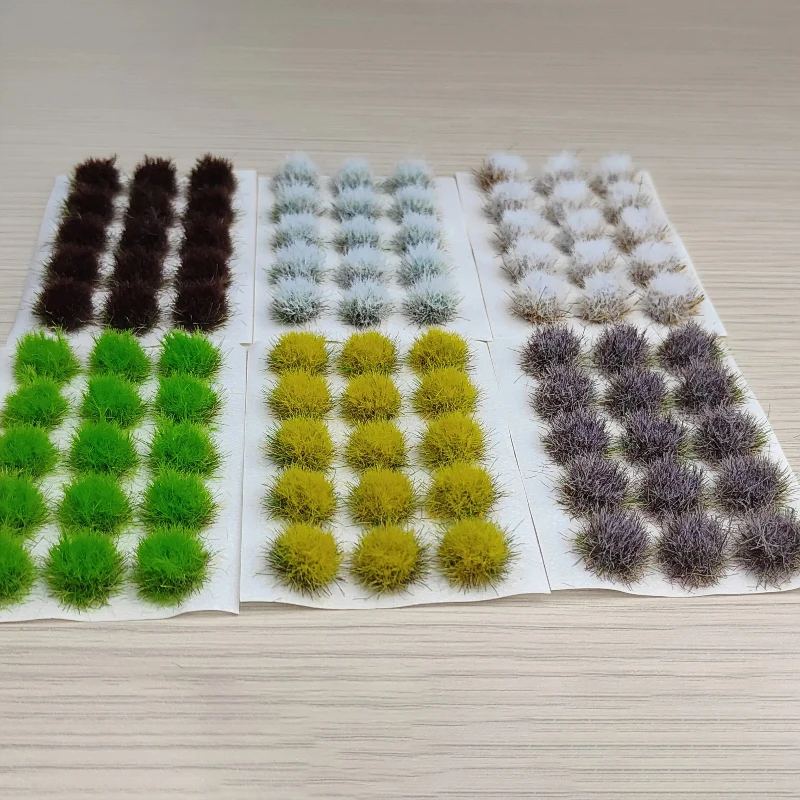 Simulatie Statische Gras Hoogte 10 MM Gras Cluster Model Kits Diy Gazon Plant Materialen Diorama Accessoires 15 stks/doos