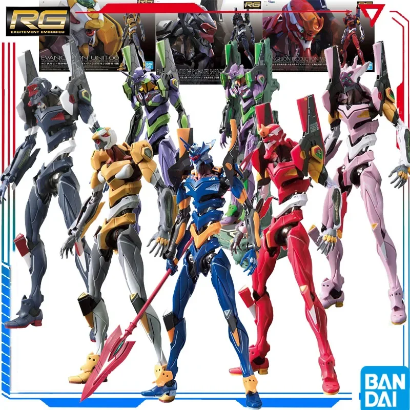 Bandai Original MODEL KIT GUNDAM RG Zero machine Anime Action Figure EVANGELION Assembly Model Toys Gifts Collectible Model