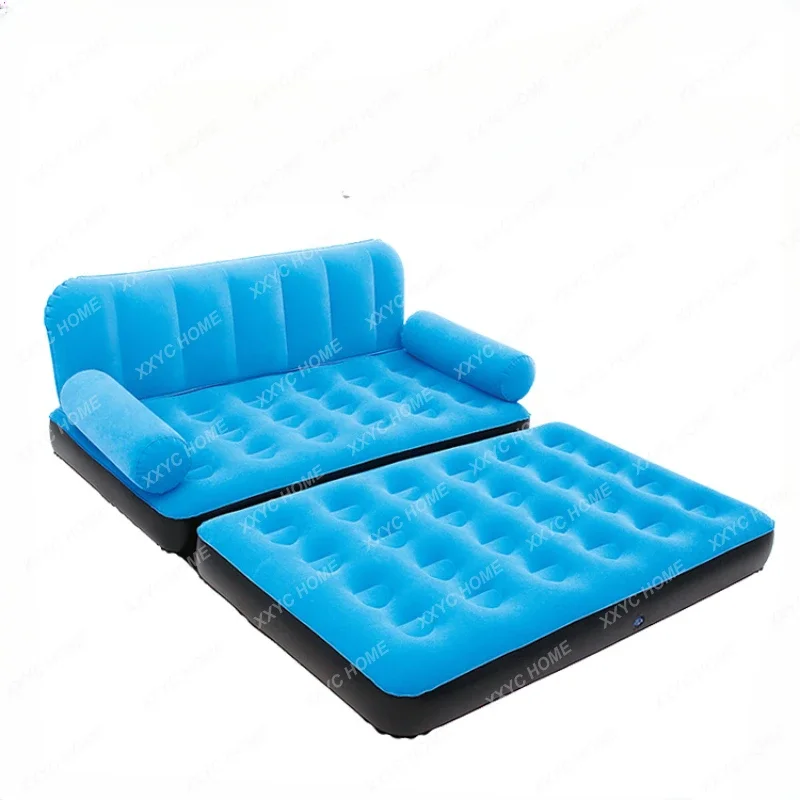 Outdoor Blowing Inflatable Lazy Sofa Recliner Inflatable Mattress Portable Double Home Floatation Bed Air Bed