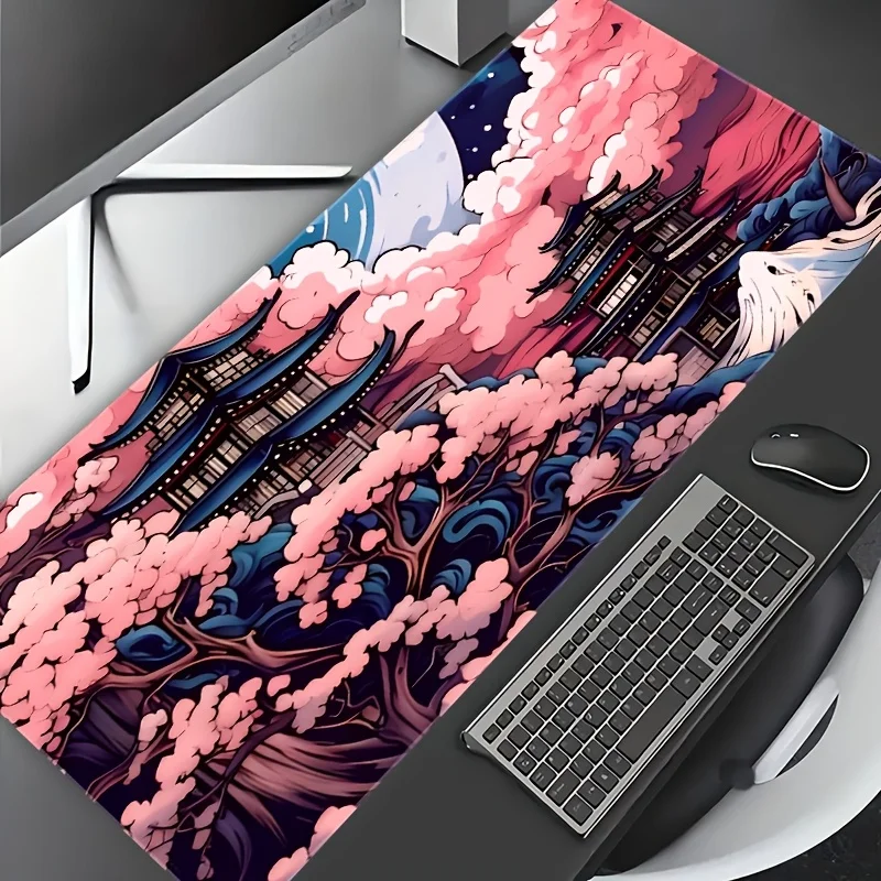 

Anime Sakura Extended Mouse Pad,Durable Rubber Non-Slip Base, Office and Gaming Mouse Pad, Desk Accessory, Ideal Gift for Gamers