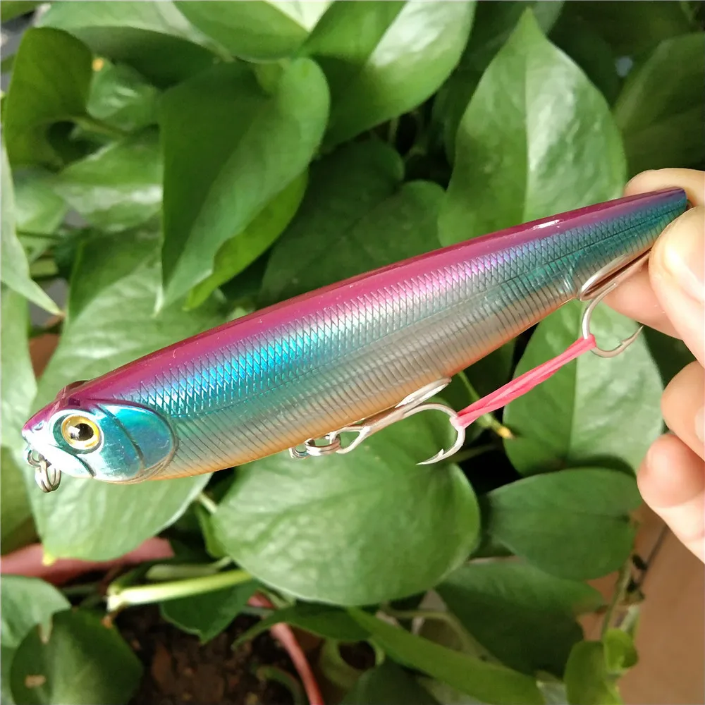 1PC 10cm 13g Pencil Profession Top Water Hard Fishing Lure Dog Walk Trout Small Hard Swimbait Wobblers