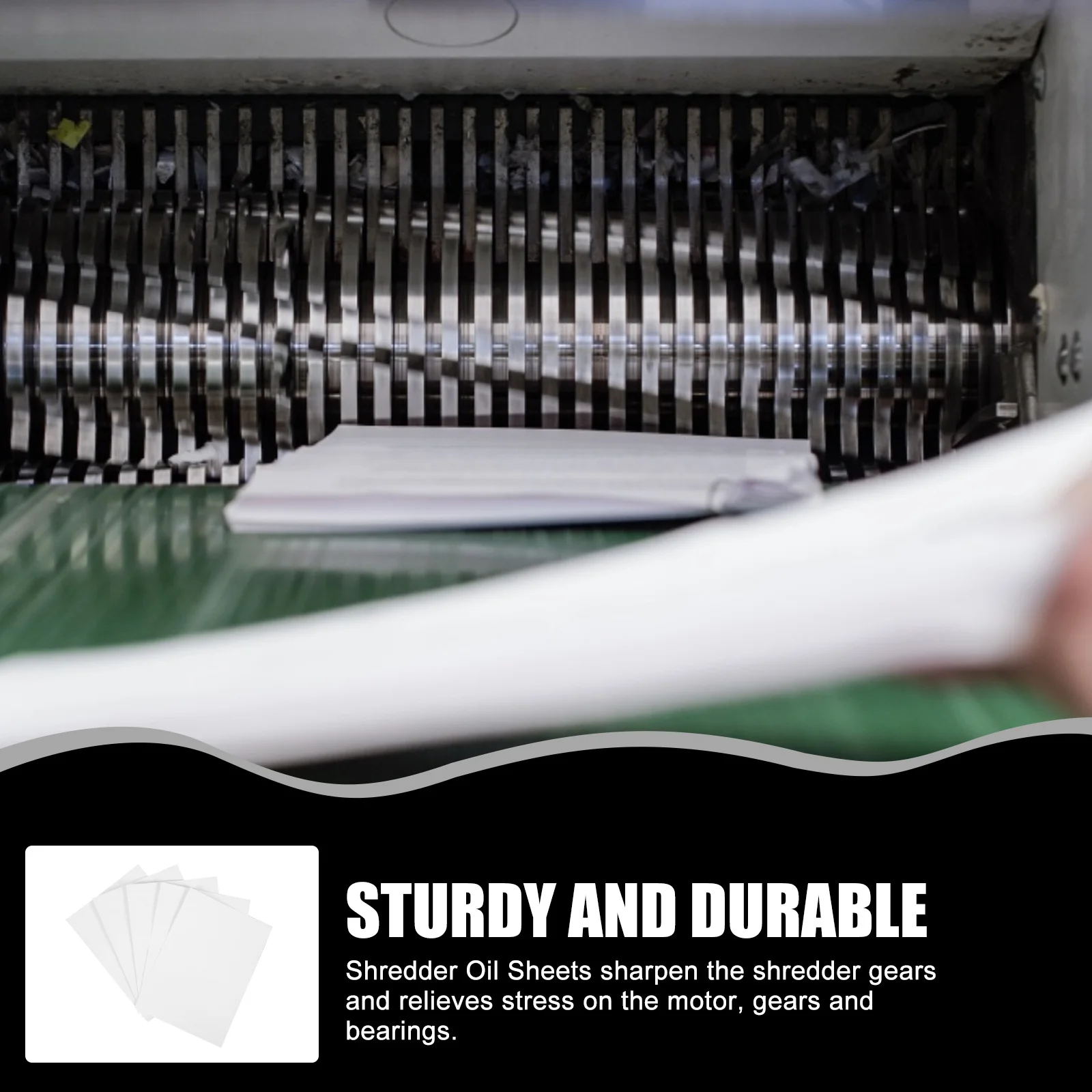 

5Pcs Shredder Supplies Lubricating Oil Sheets Clean Gears Improve Performance Quiet Operation Shredder Lubricant Sheets