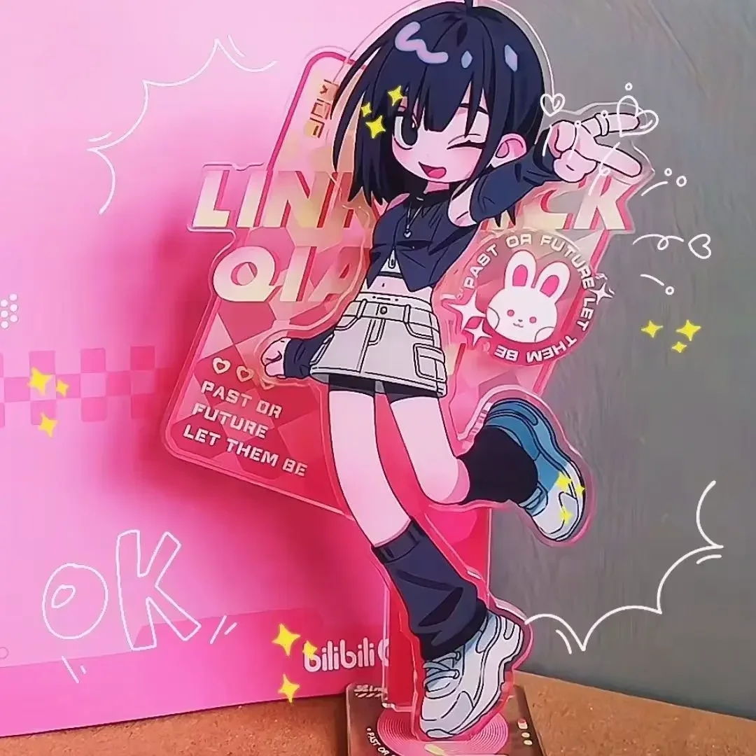 Enlace Click Anime Charles Lucas Lu Guang Rin Jo figura acrílica soporte modelo adornos de escritorio decoración de exhibición Prop juguete para niños