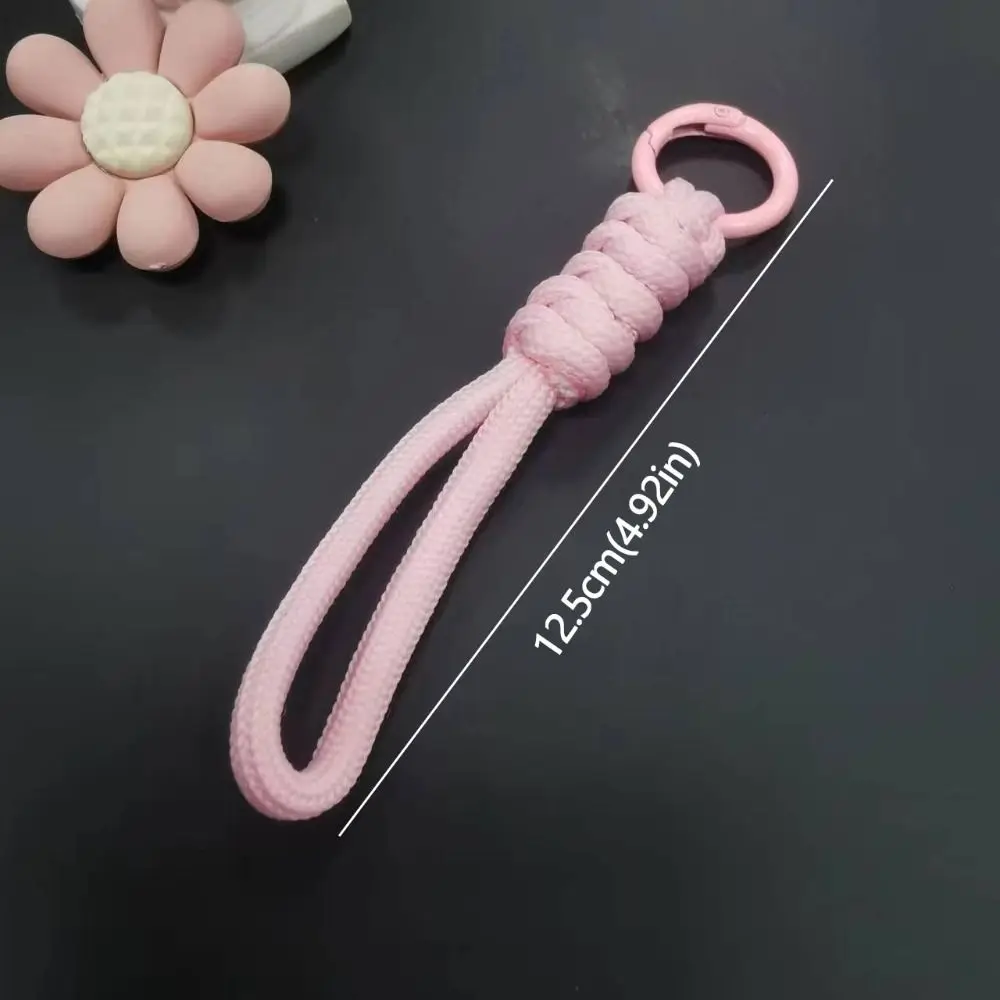 Porte-clés tissé tressé Durable, corde de poignet multifonctionnelle Anti-perte, boucle de sac à dos colorée