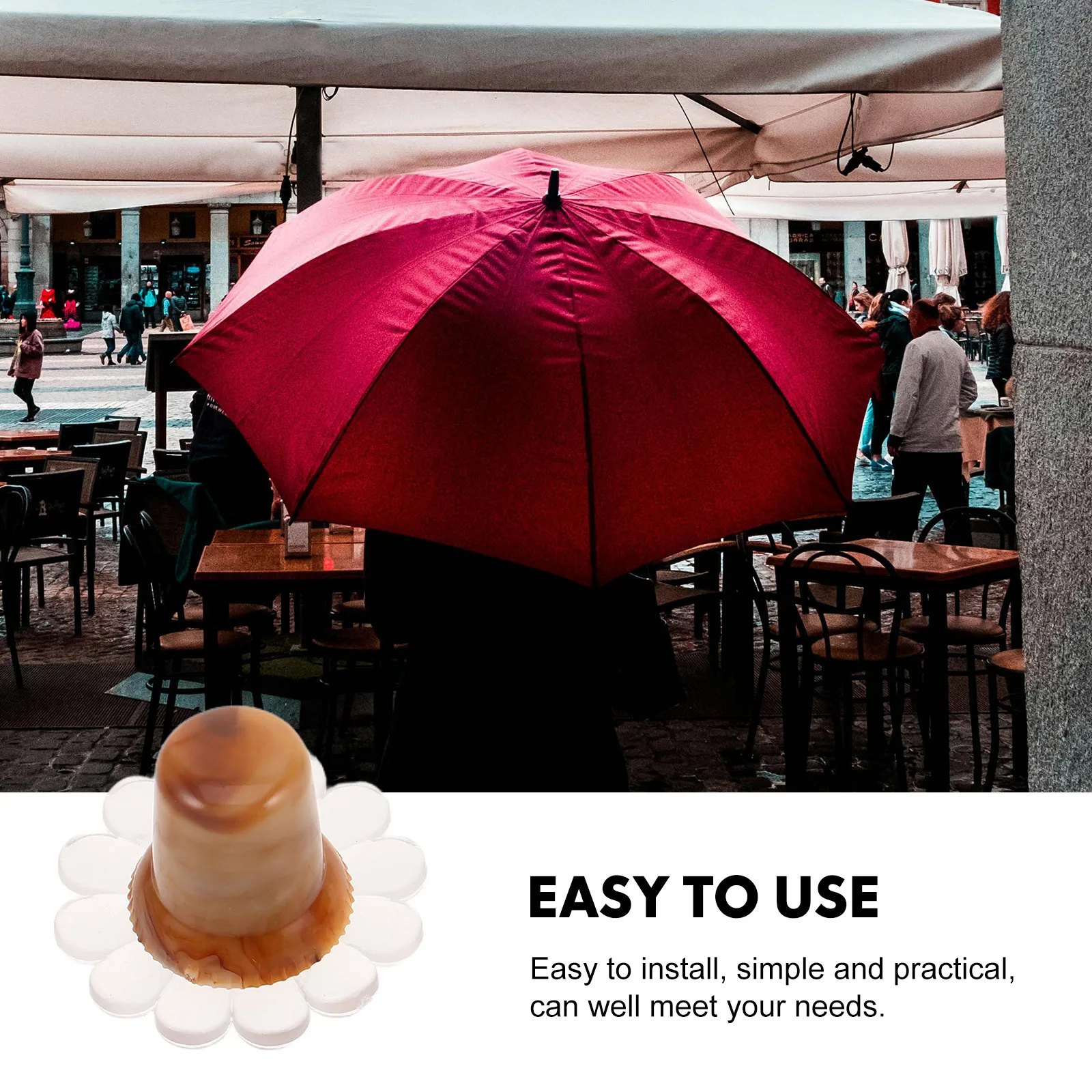 1 Set Umbrella Accessory Kit Plastic Top Caps Replacement Repair Parts For Damaged Umbrellas Universal Fit Lightweight Durable