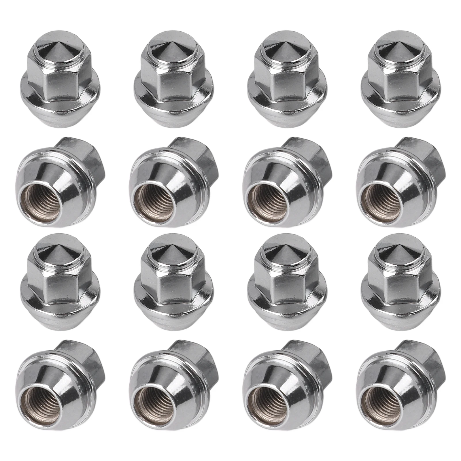 

16PCS Car Tire Wheel Lug Nut Hex Screw Steel Wheel Nuts Replacement 19mm For M12x1.5 For Ford Focus For Everest