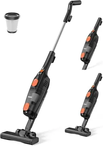 

Candy Corded Stick Vacuum – 3-in-1 Handheld with Powerful Suction & One-Click Empty, 0.8L for Hard Floors & Tile