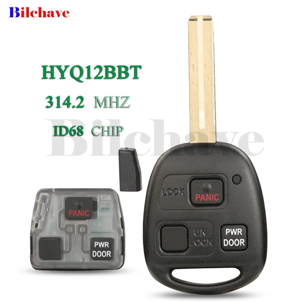 

Jingyuqin FCC: HYQ12BBT 3 кнопки 314,4 МГц 4D68 чип дистанционный автомобильный ключ FOB для Toyota Lexus RX330 RX350 RX400h RX450h TOY43 лезвие