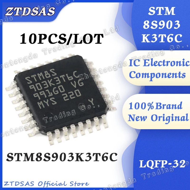 STM8S903K3T6C STM8S903K STM8S903K3T STM8S903  New Original STM STM8 STM8S IC MCU LQFP-32