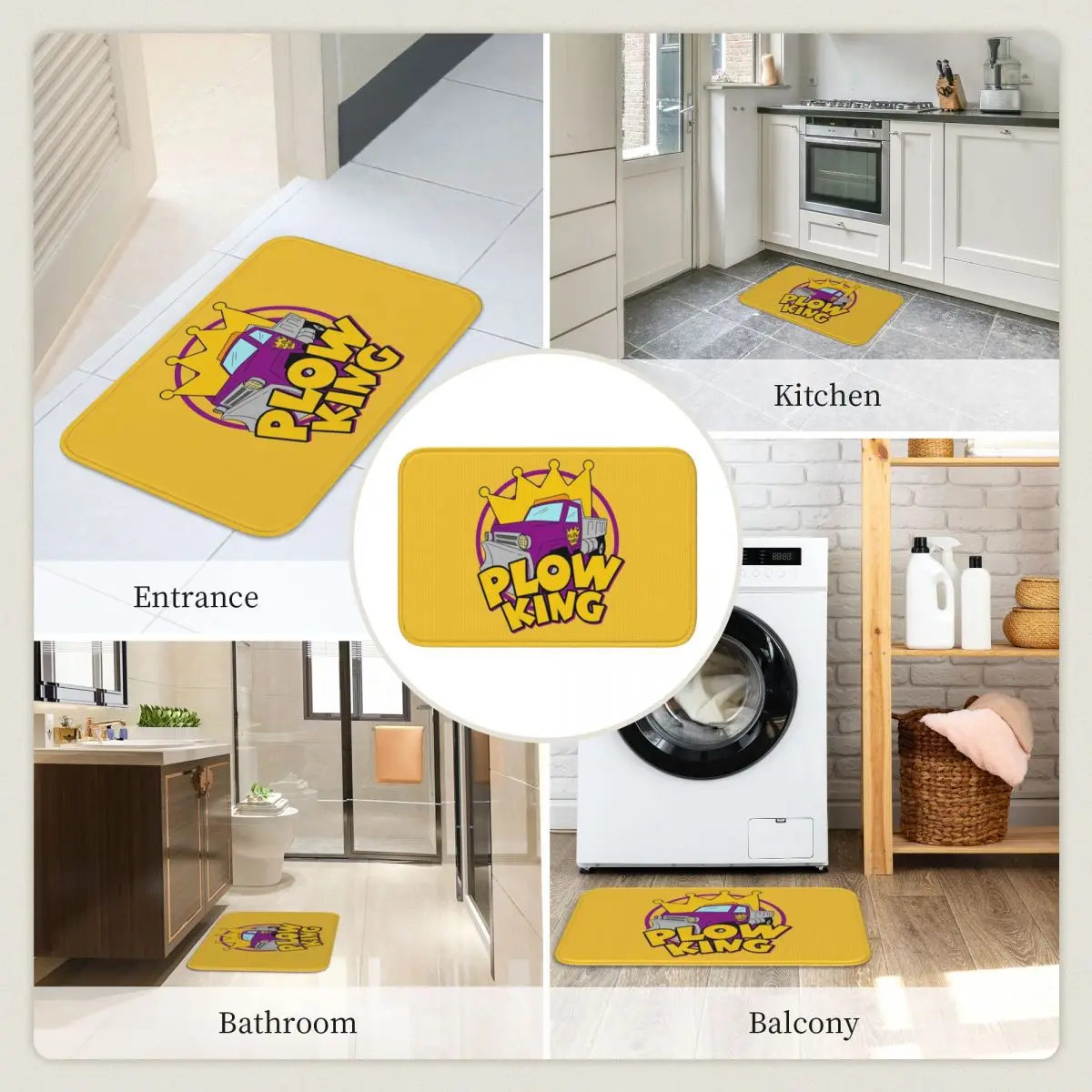 Plow King The Healthy Competition Doormat Antiwear Carpet Rug Kitchen Entrance Home Floor Mat for Bathroom Footpad Mats